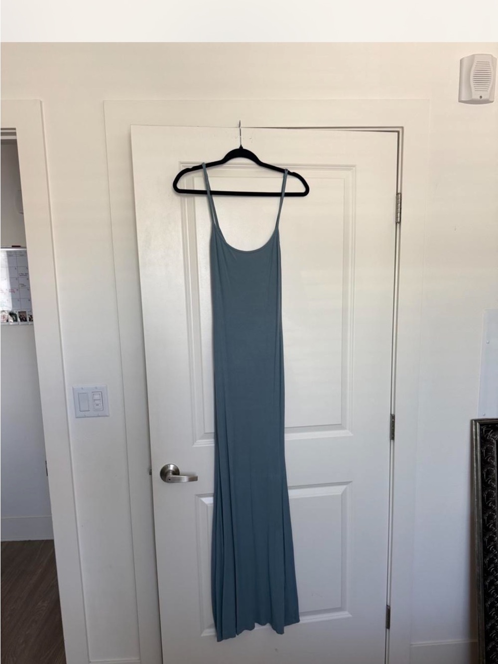 SKIMS Slate Blue Spaghetti Strap Maxi Dress